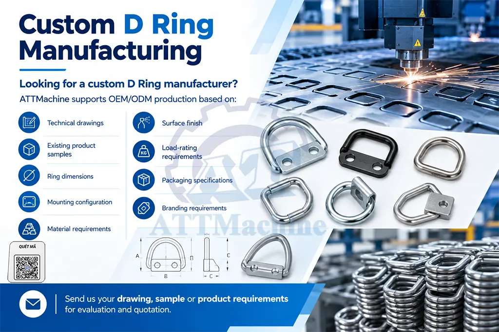 Custom D Ring Manufacturing for OEM Applications - ATTMachine