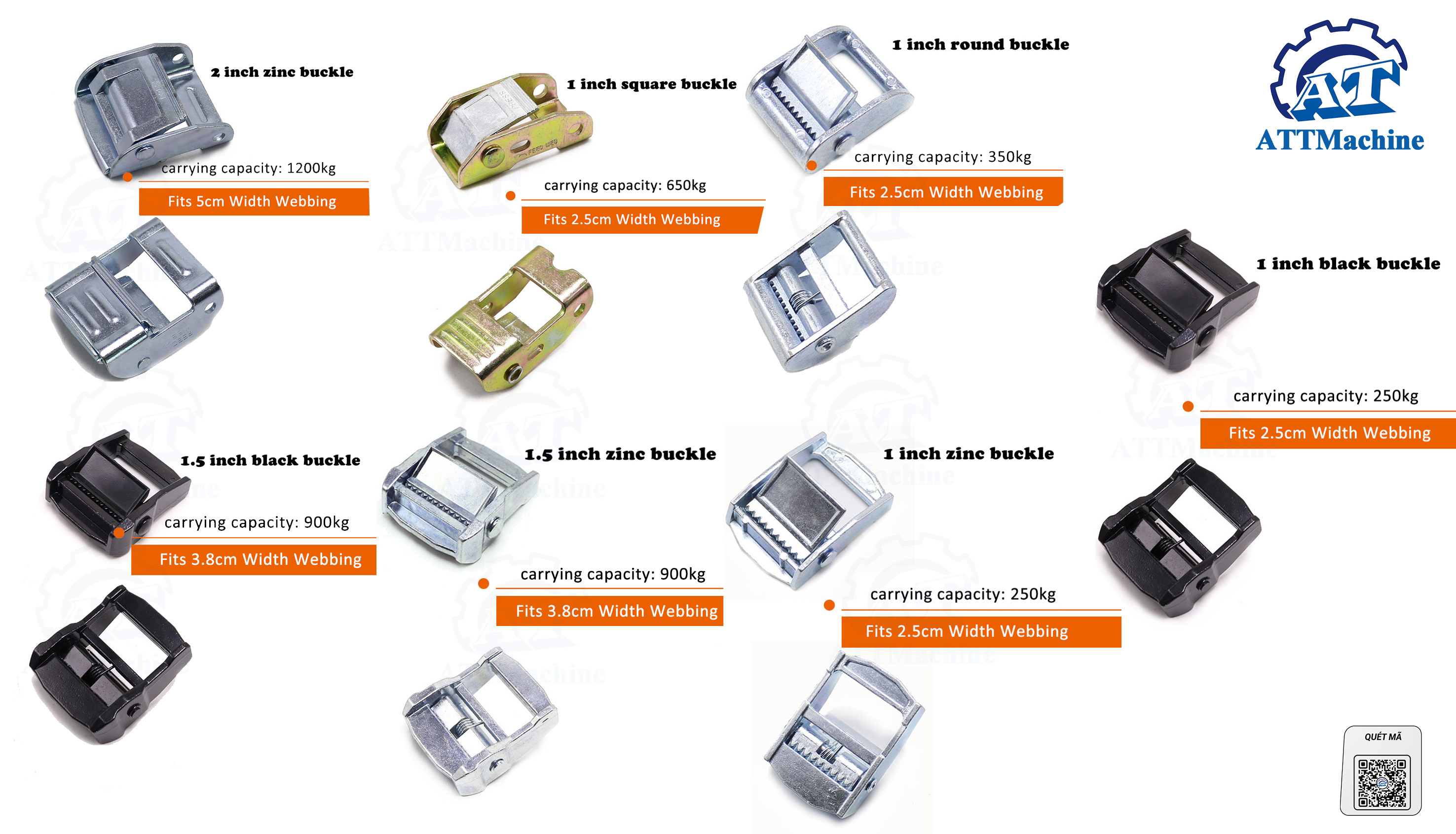 cam buckle for tie down straps