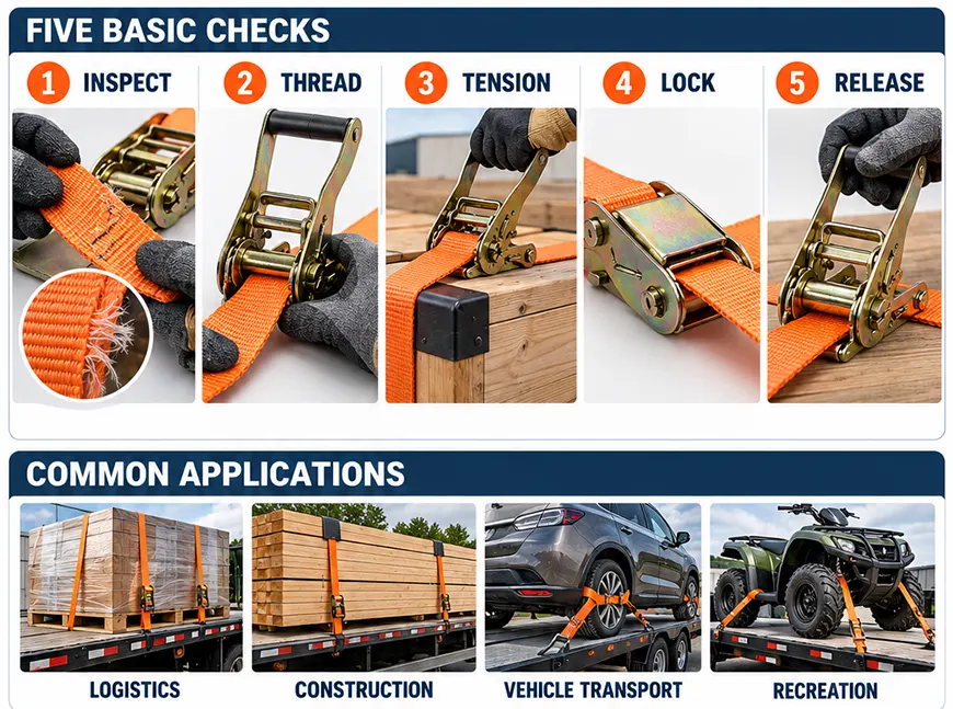 How to Use Ratchet Straps and Common Applications