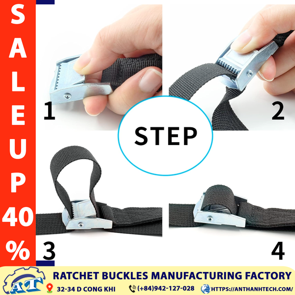 1.5 Inch Cam Buckle for 38mm Webbing