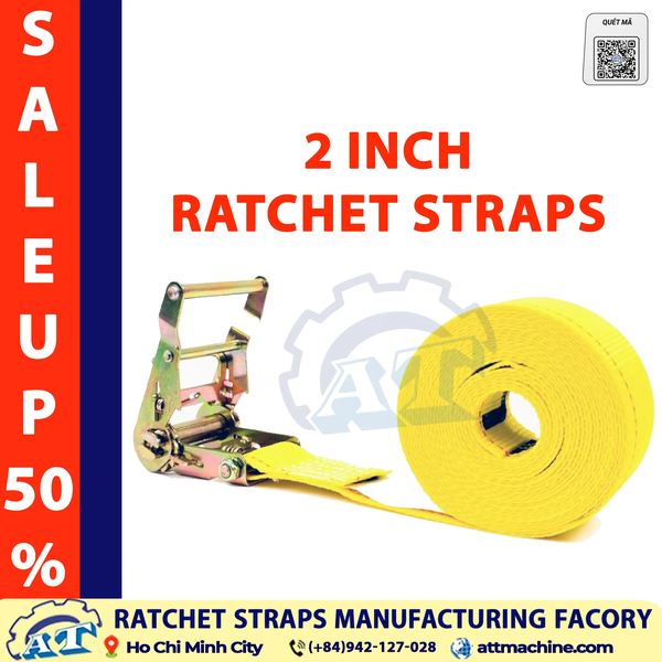 2 Inch Ratchet Straps (2 Ton Capacity)