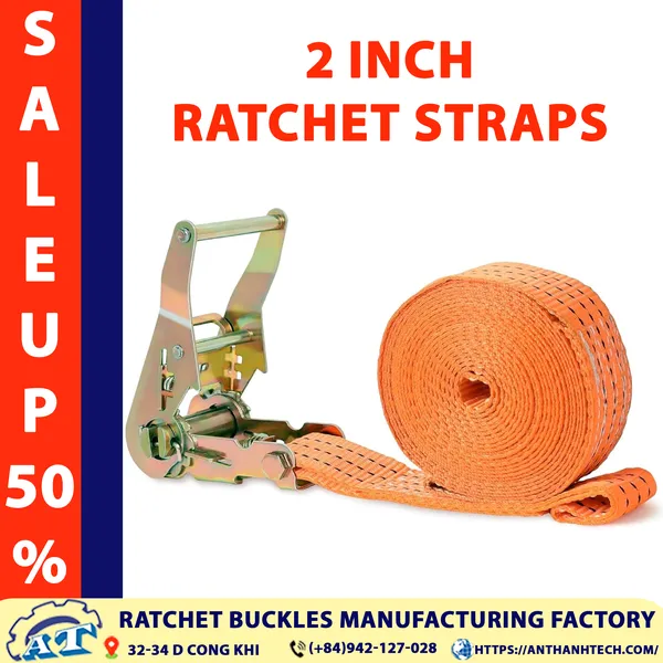 2 Inch Ratchet Straps (5 Ton Capacity)