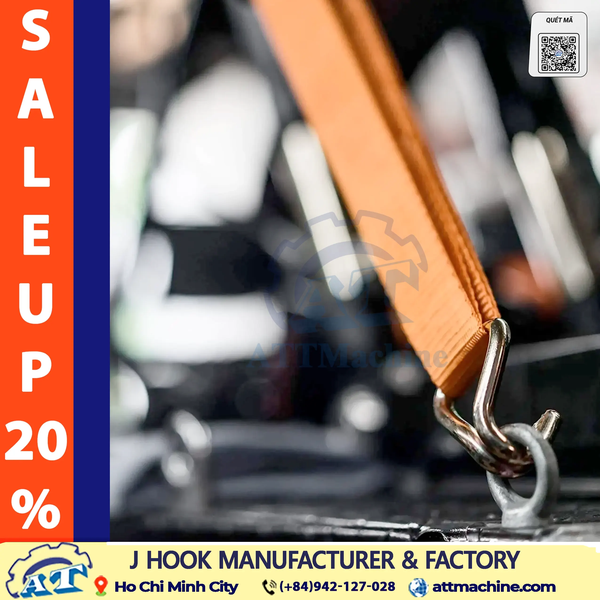 2 Inch J Hook Heavy Duty 5000 daN Breaking Strength