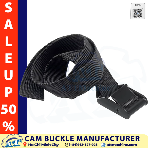 Black Cam Buckles for Tie-Down Straps & OEM Applications