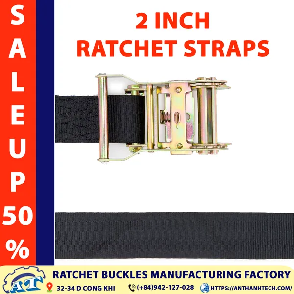 2 Inch Ratchet Straps (2 Ton Capacity)