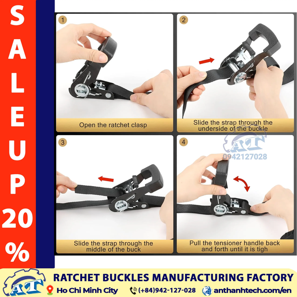 1.5 Inch Ratchet Buckle