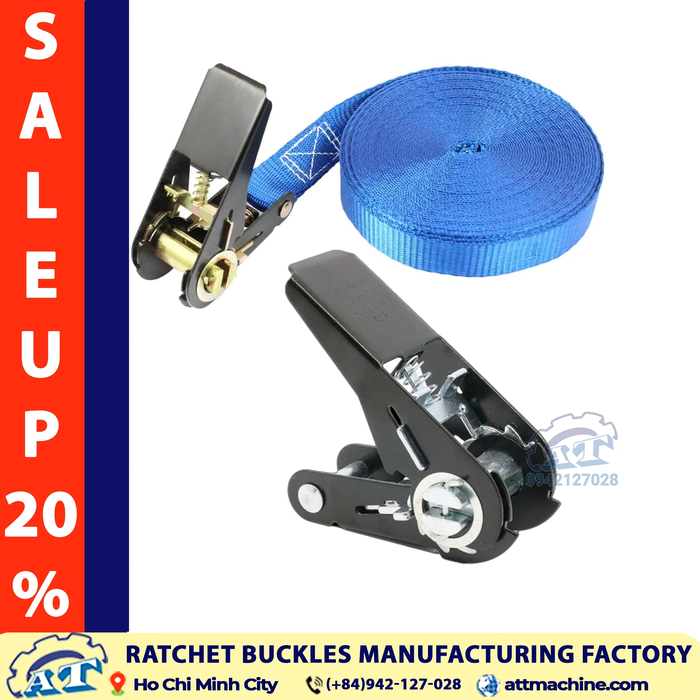 1 Inch Ratchet Buckle - 1940lb