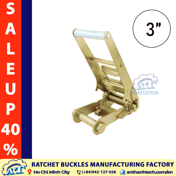 3 Inch Ratchet Buckle