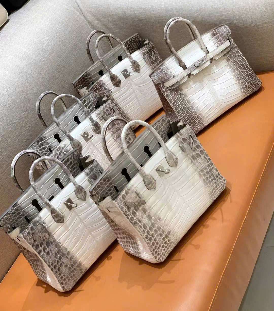Bst túi Hermes luxury da cá sấu bạch tạng chế tác thủ công Bst túi Hermes luxury da cá sấu bạch tạng chế tác thủ công