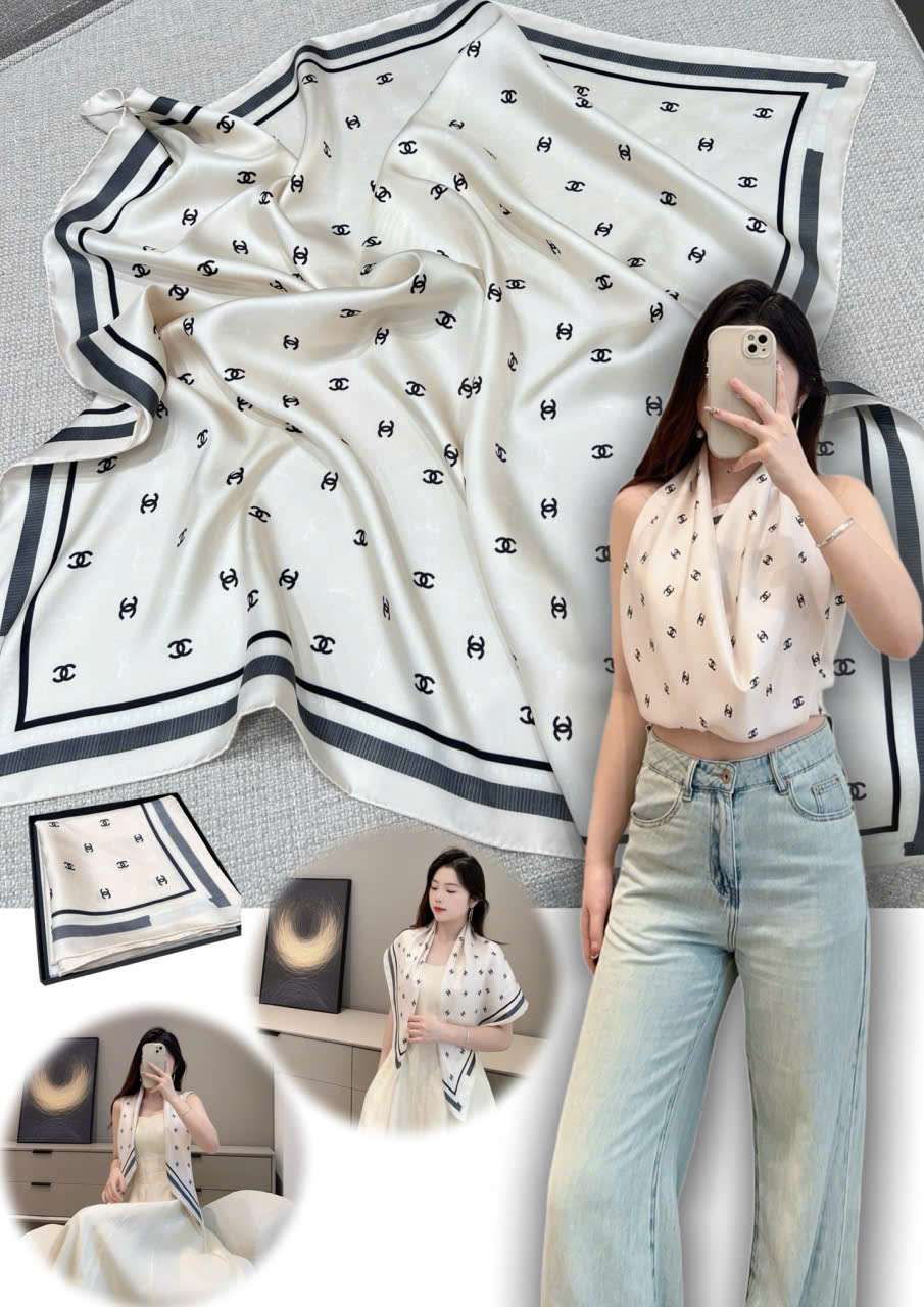 Chọn khăn quàng Chanel theo mùa và chất liệu phù hợp Chọn khăn quàng Chanel theo mùa và chất liệu phù hợp