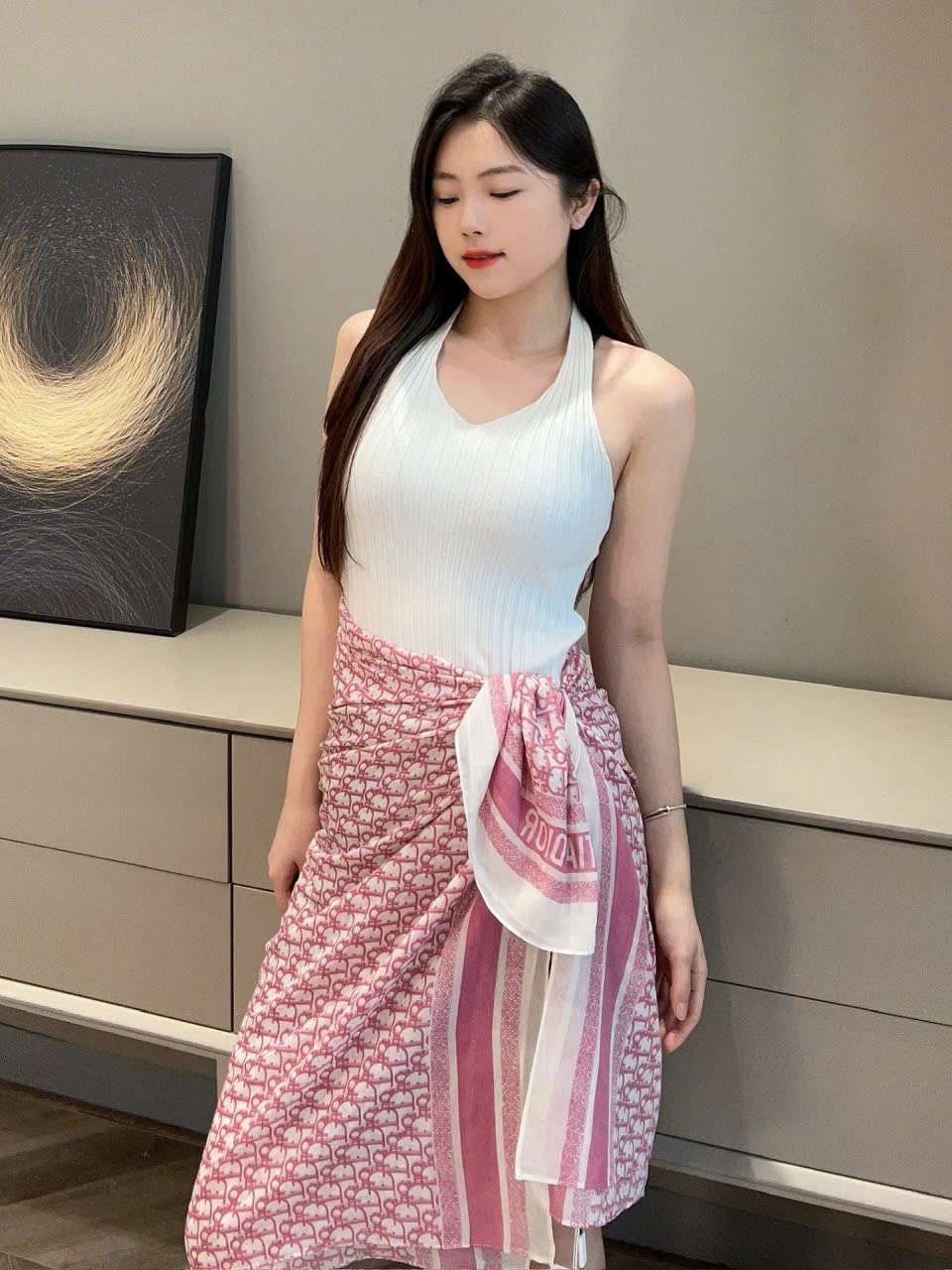 Khăn Dior Oblique Hồng VIP Hải Phòng Chất Liệu Cao Cấp Khăn Dior Oblique Hồng VIP Hải Phòng Chất Liệu Cao Cấp