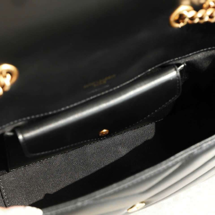 Túi Ysl Lou Lou Da Cừu Màu Đen Like Auth Đi Chơi Sang Chảnh