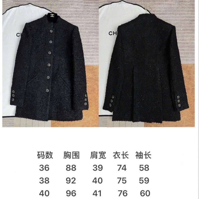 Áo Tweed Chanel Bản Like Auth Màu Đen Nữ Sang Trọng Dành Cho Nữ