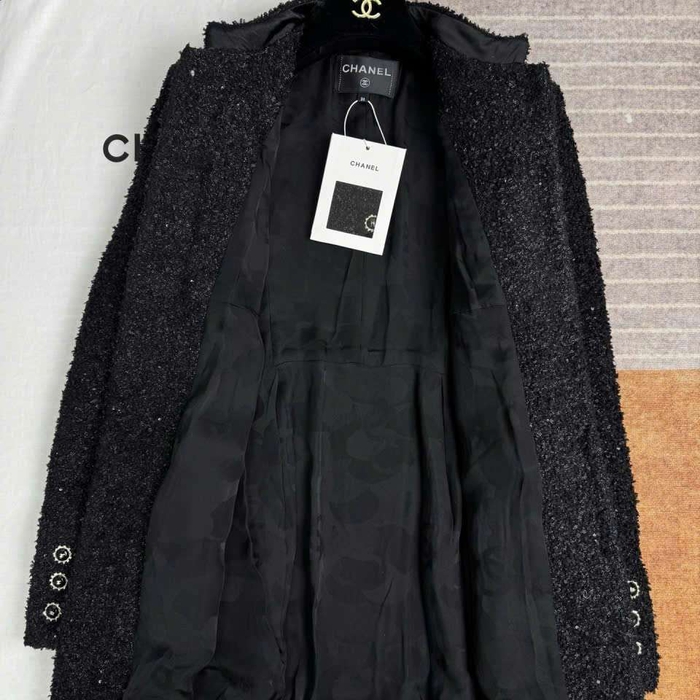 Áo Tweed Chanel Bản Like Auth Màu Đen Nữ Sang Trọng Dành Cho Nữ