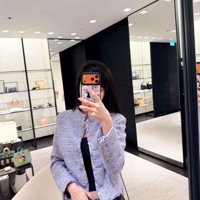 Shop Áo Tweed Chanel Vip Like Auth Màu Tím Tại Hải Phòng