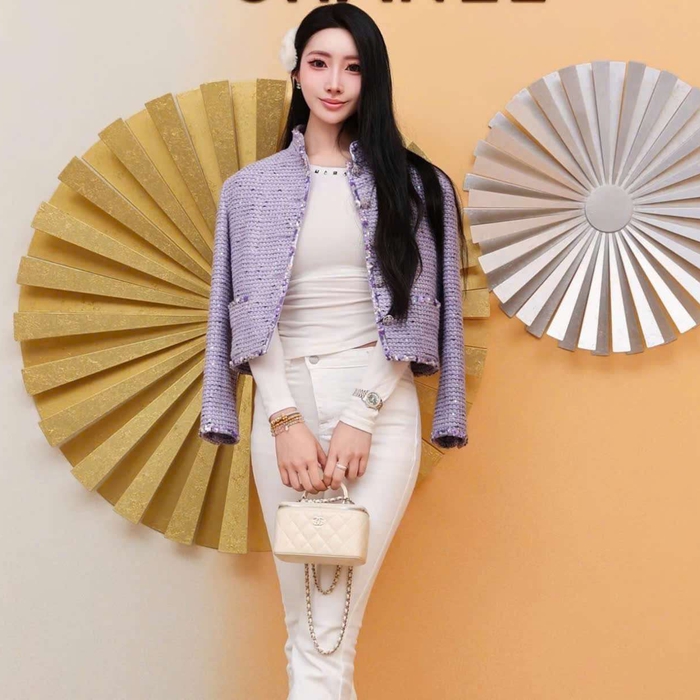 Shop Áo Tweed Chanel Vip Like Auth Màu Tím Tại Hải Phòng