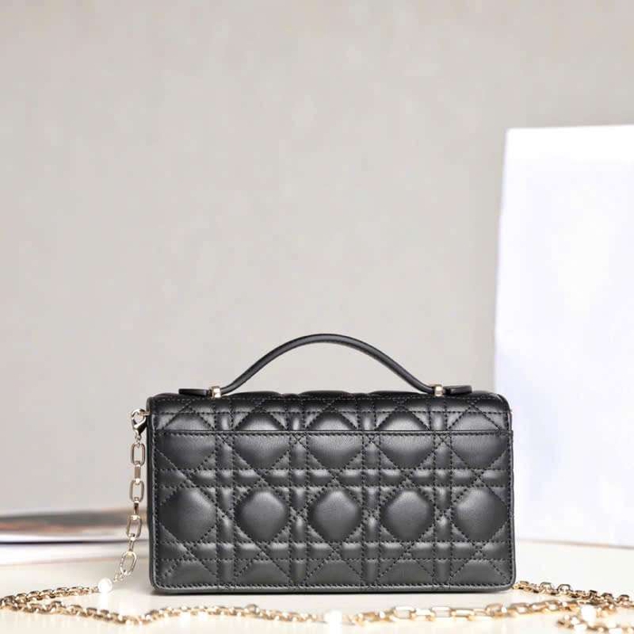 Túi Xách My Dior Woc Da Cừu Họa Tiết Cannage Luxury Phong Cách Nữ Tính