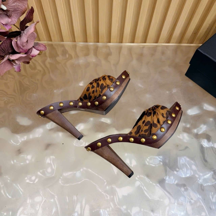 Dép Cao Gót Ysl Đế Gỗ Like Auth Dễ Dùng Cho Mọi Người
