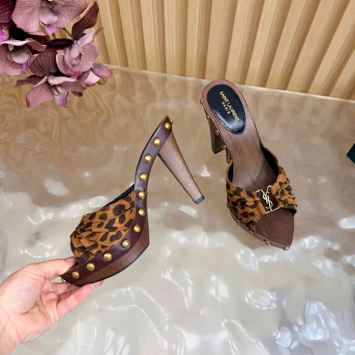 Dép Cao Gót Ysl Đế Gỗ Like Auth Dễ Dùng Cho Mọi Người