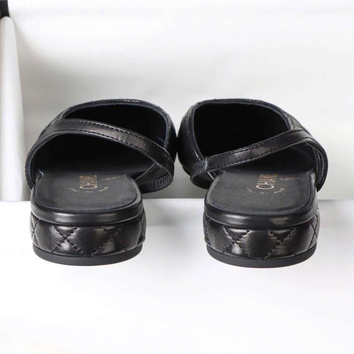 Giày Chanel Slingback VIP Tại Hà Nội Phù Hợp Phối Váy Nhẹ Nhàng