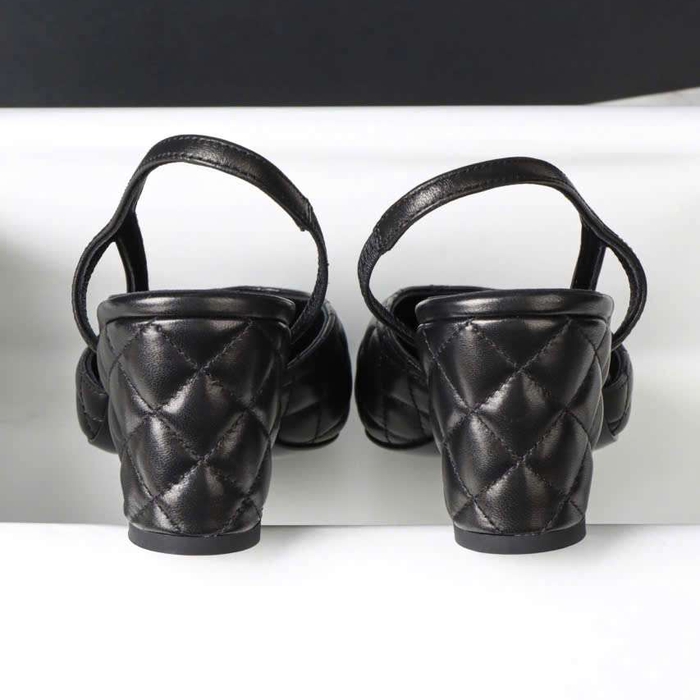 Giày Chanel Slingback VIP Tại Hà Nội Phù Hợp Phối Váy Nhẹ Nhàng