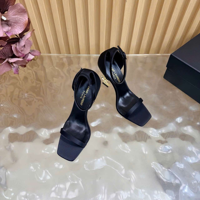 Giày Ysl Gót Logo Like Auth Sang Chảnh Hợp Đi Tiệc Sự Kiện