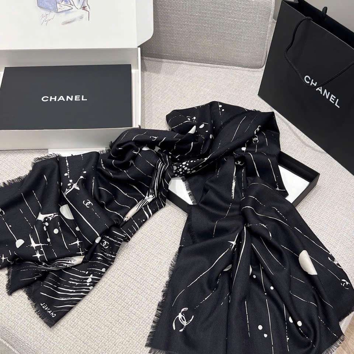 Khăn Choàng Chanel Cashmere Luxury Phong Cách Thời Thượng Cho Phái Đẹp