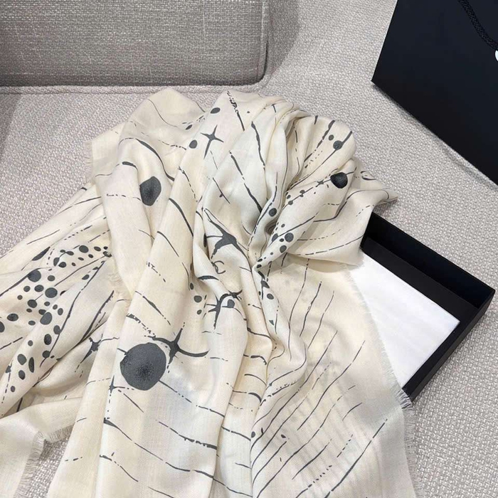 Khăn Choàng Chanel Cashmere Luxury Phong Cách Thời Thượng Cho Phái Đẹp
