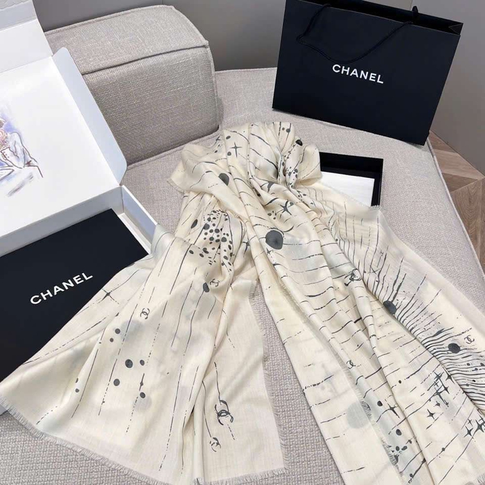 Khăn Choàng Chanel Cashmere Luxury Phong Cách Thời Thượng Cho Phái Đẹp