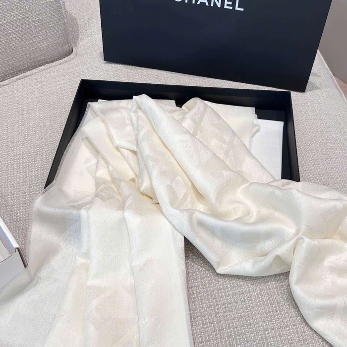 Khăn Choàng Chanel Lụa Cashmere Cao Cấp Sang Trọng Hợp Mùa Thu Đông
