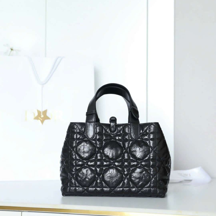 Túi Xách Dior Toujours Màu Đen Da Bò Phù Hợp Chị Em Công Sở