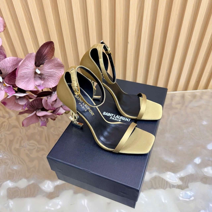Giày Ysl Gót Logo Like Auth Sang Chảnh Hợp Đi Tiệc Sự Kiện