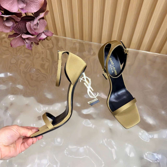 Giày Ysl Gót Logo Like Auth Sang Chảnh Hợp Đi Tiệc Sự Kiện