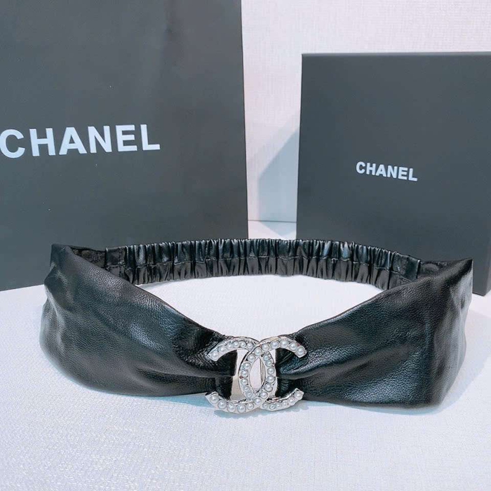 Thắt Lưng Chanel Cao Cấp Da Cừu Khóa Đính Ngọc Trai Sang Trọng