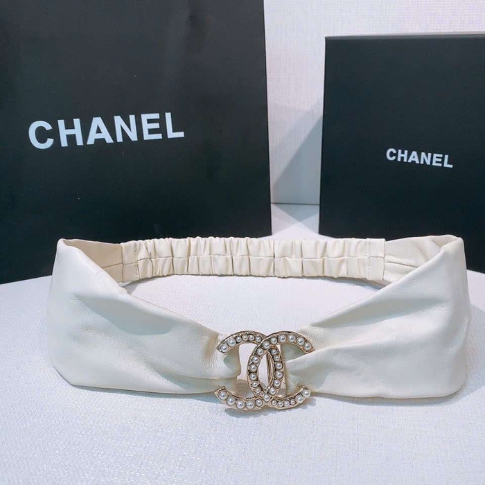 Thắt Lưng Chanel Cao Cấp Da Cừu Khóa Đính Ngọc Trai Sang Trọng