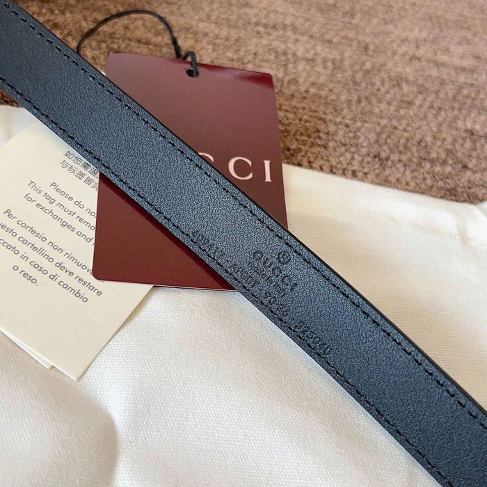 Thắt Lưng Gucci Màu Đen Da Bê Khóa Vàng Thanh Lịch Cho Nữ
