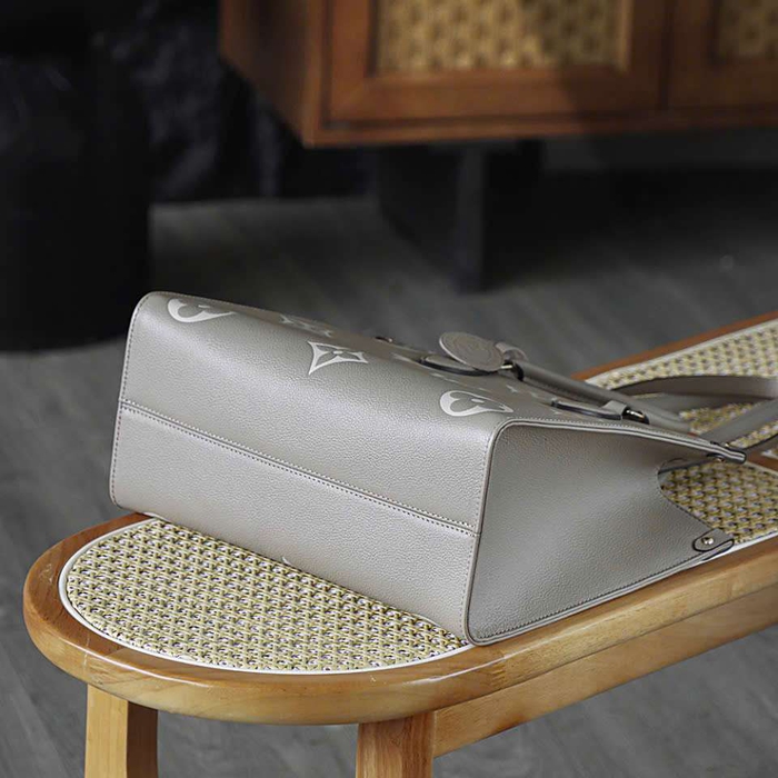 Túi Lv Onthego Màu Xám Vip Phù Hợp Nhiều Phong Cách
