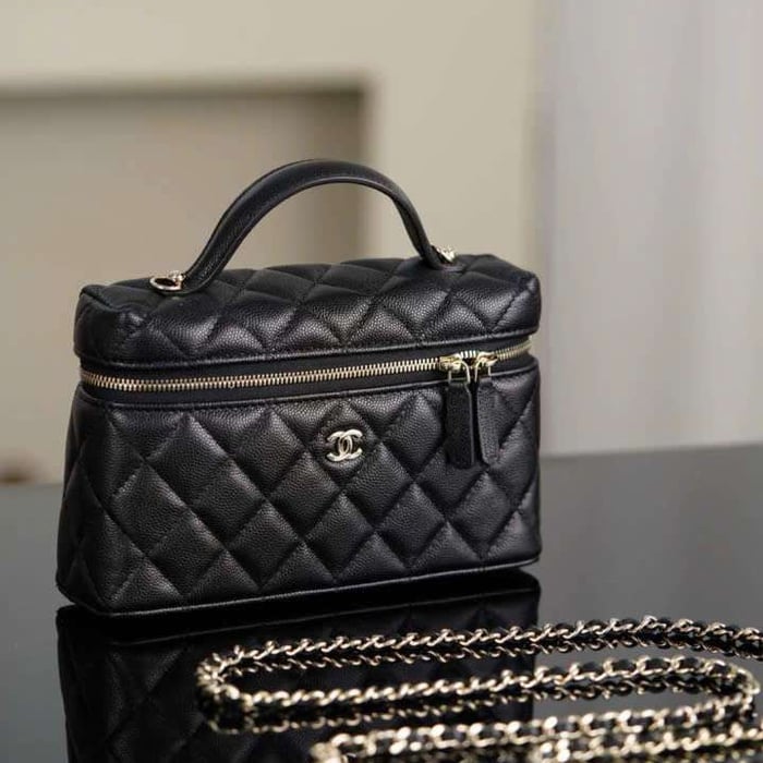 Túi Xách Chanel 25C Size 19Cm Da Bê Sần Phù Hợp Outfit Đi Tiệc
