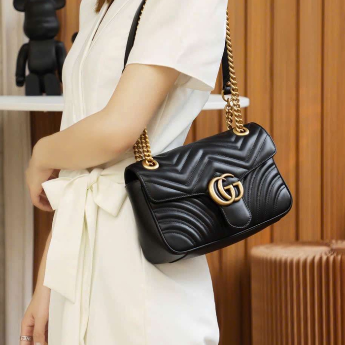 Túi Xách Gucci Marmont Vip Màu Đen Tối Ưu Giá Trị Sử Dụng