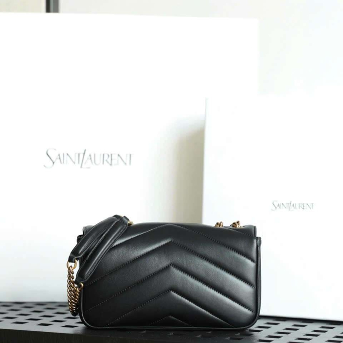 Túi Ysl Lou Lou Da Cừu Màu Đen Like Auth Đi Chơi Sang Chảnh