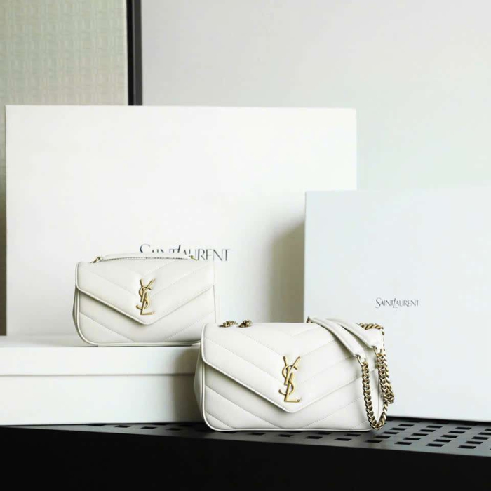 Túi Ysl Lou Lou Da Cừu Màu Đen Like Auth Đi Chơi Sang Chảnh
