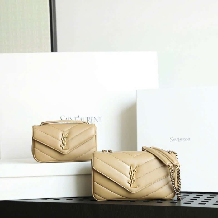 Túi Ysl Lou Lou Da Cừu Màu Đen Like Auth Đi Chơi Sang Chảnh