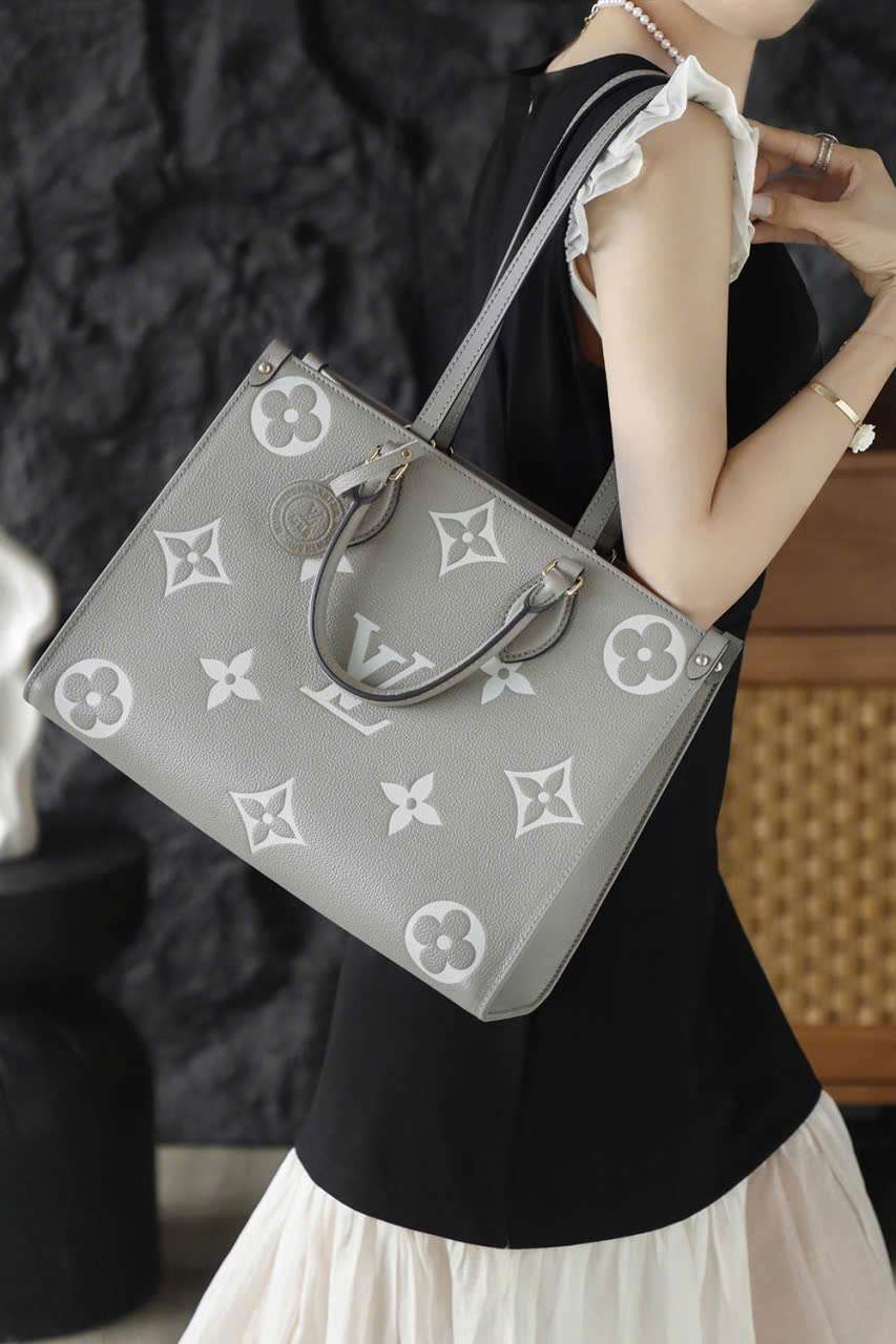 Túi Lv Onthego Màu Xám Vip Size 35 Cao Cấp Túi Lv Onthego Màu Xám Vip Size 35 Cao Cấp