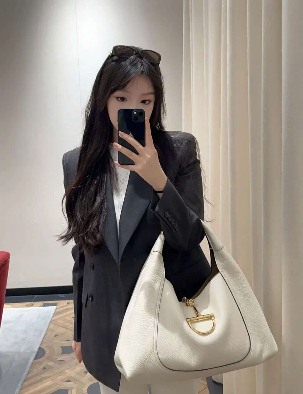 Túi Xách Gucci Softbit Da Thật Màu Trắng Túi Xách Gucci Softbit Da Thật Màu Trắng