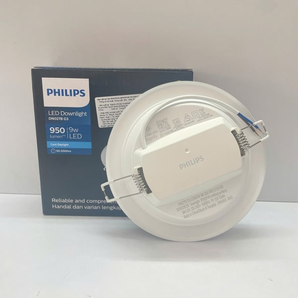 💡 Trải nghiệm ánh sáng tinh tế với Đèn downlight âm trần Led Philips DN027B G3 LED9/NW 9W - Nâng tầm không gian sống của bạn!