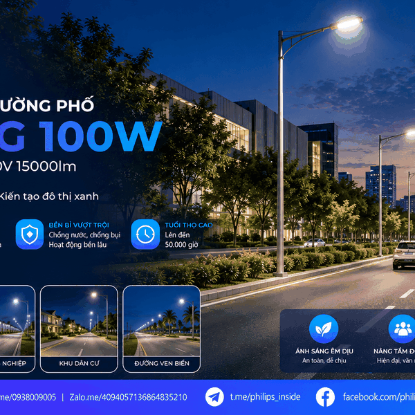 [Philips Inside] Đèn LED Chiếu Sáng Đường Phố Citilight