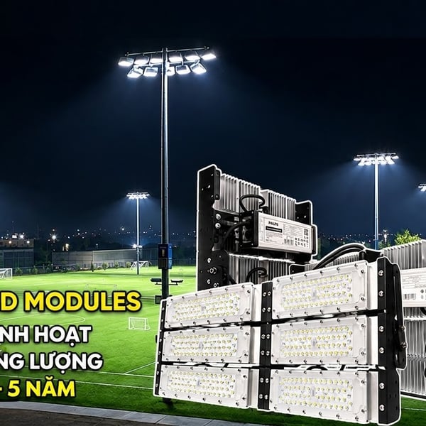 [Philips Inside] Đèn Pha LED Modules Chiếu Sáng Sân Vận Động Thể Thao Citilight CTL156M 300W LED450/CW 220-240V 45000LM