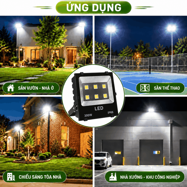 [PHILIPS INSIDE] Đèn Pha LED Floodlight Chiếu Sáng Sân Bóng Rổ Ngoài Trời CITILIGHT CTL106F 300W LED450/CW 220-240V 45000LM