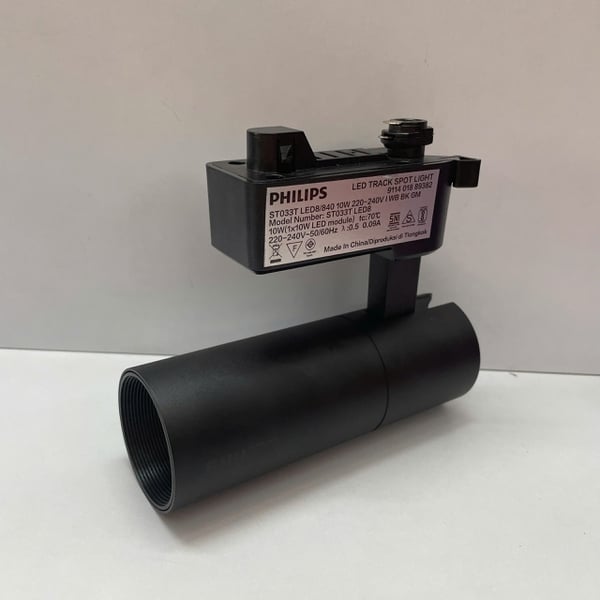 ✨ Khám phá đẳng cấp: Đèn lắp thanh ray chiếu điểm Led Tracklighting Philips ST033T LED8/840 10W 220-240V I WB BK GM 4000K 850lm 36D - vỏ đen. Trải nghiệm không gian sống tinh tế!