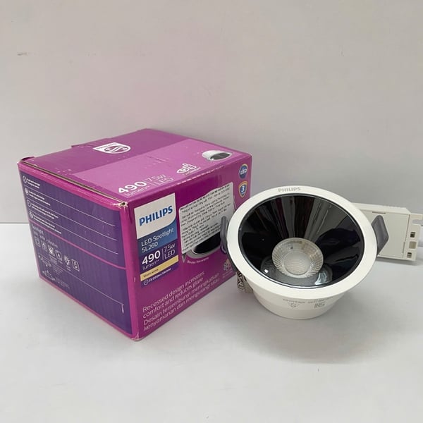 ✨💡 Khám phá Đèn downlight âm trần chiếu điểm chóa sâu Led Philips SL260 RD 075 7.5W 940 36D WH R GM 4000K 510lm: Nâng tầm không gian sống với ánh sáng tinh khiết vượt mọi giới hạn.